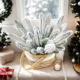 10 Pieces Reusable Christmas Pine Branches for Winter Decor