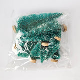 Mini Christmas Tree Ornament Set - 5/8pcs Decorative Cedar Pine