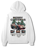 Christmas Tree Print Hooded Sweatshirt for Men & Women