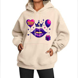 Womens Casual Hoodie with Long Sleeves and Slight Stretch