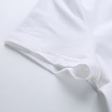 Casual Black and White Short Sleeve Bodysuit for Women