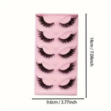 5 Pairs Cat Eye Faux Eyelashes