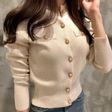 2025 Autumn Long Sleeve Knitted Cardigan for Women