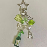 Aesthetic Y2K Green Melon Soda Keychain