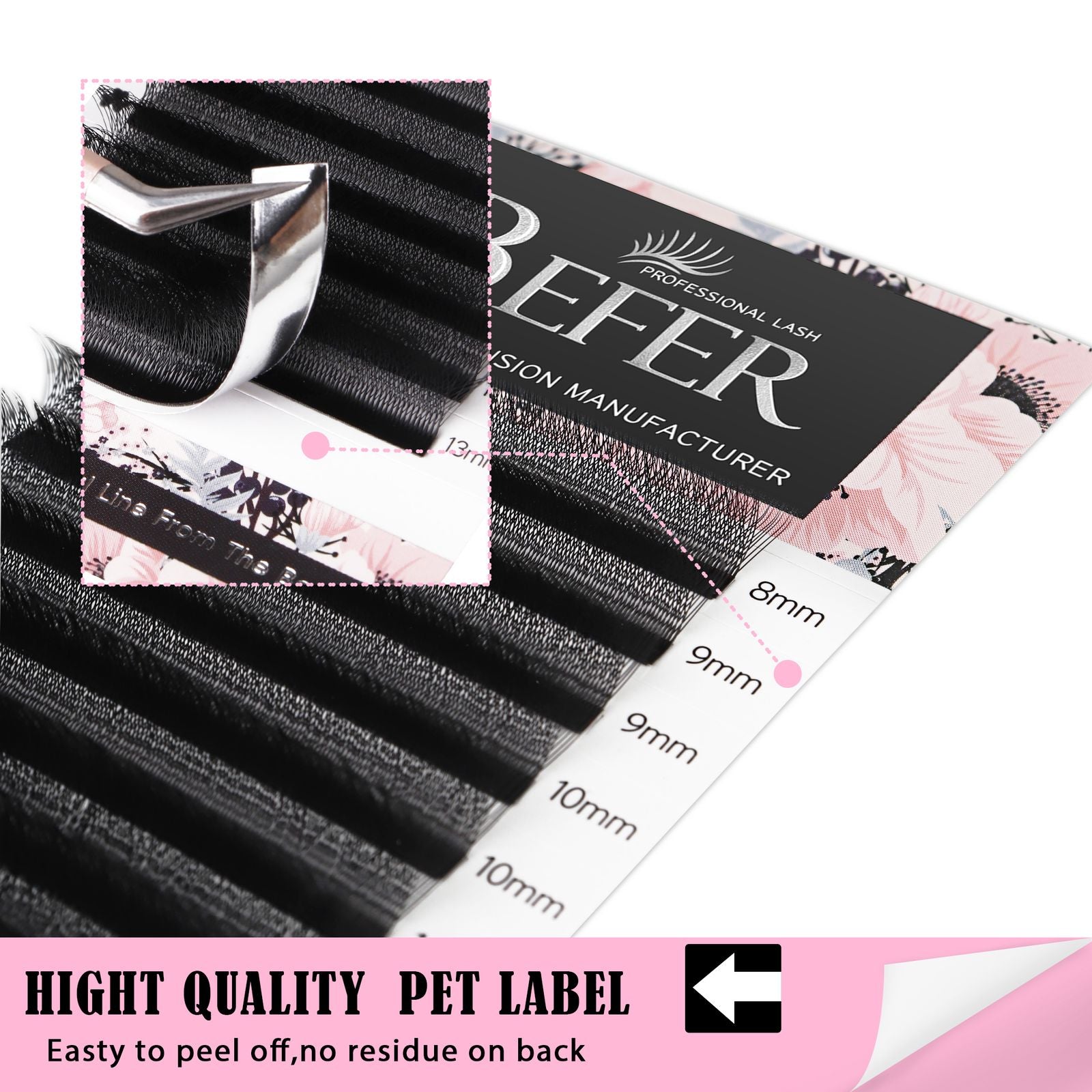 Befer W Shaped Fake Eyelash Extensions - 3D to 6D Variants