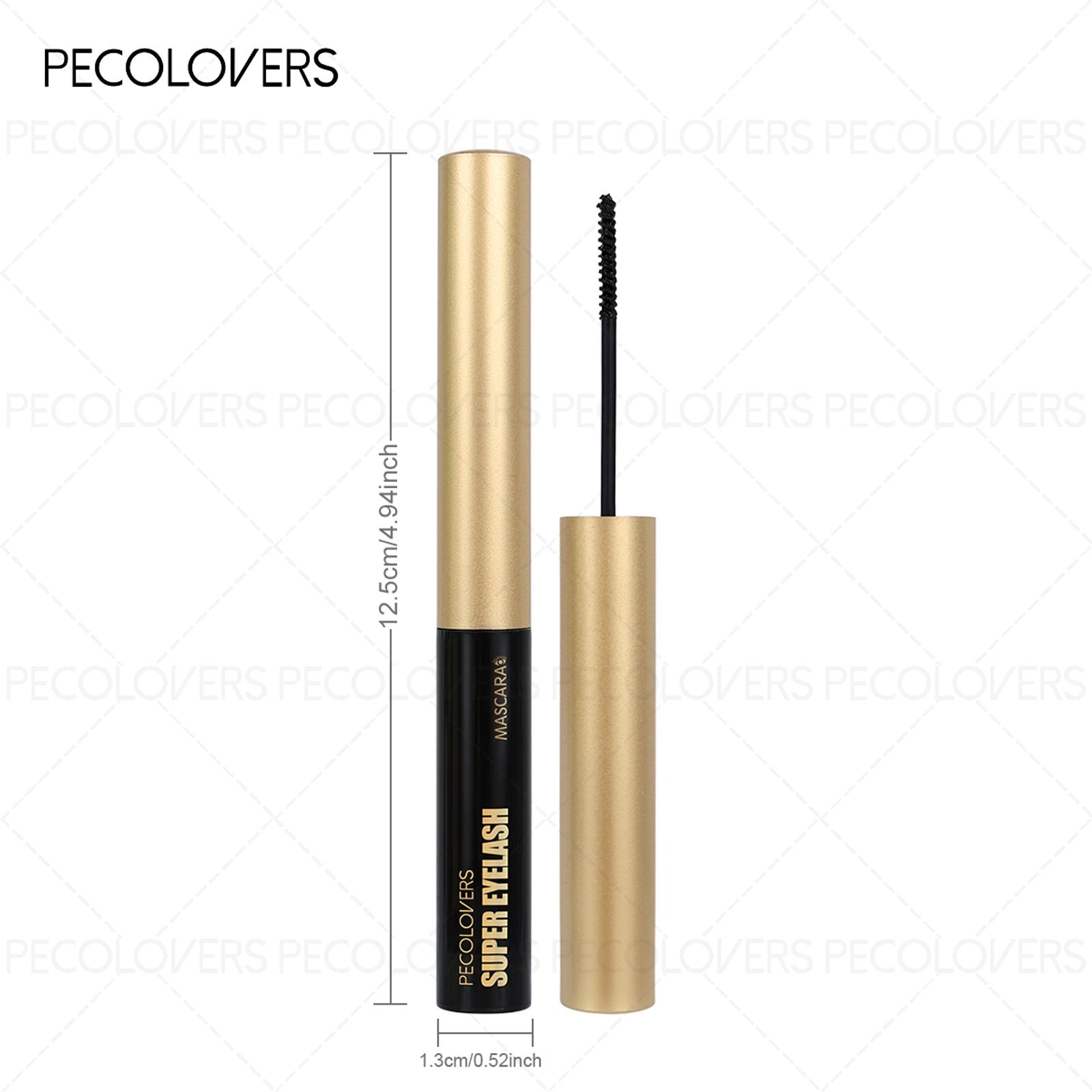 2PCS Waterproof Ultra-fine Brush Mascara for Thickening Eyelashes