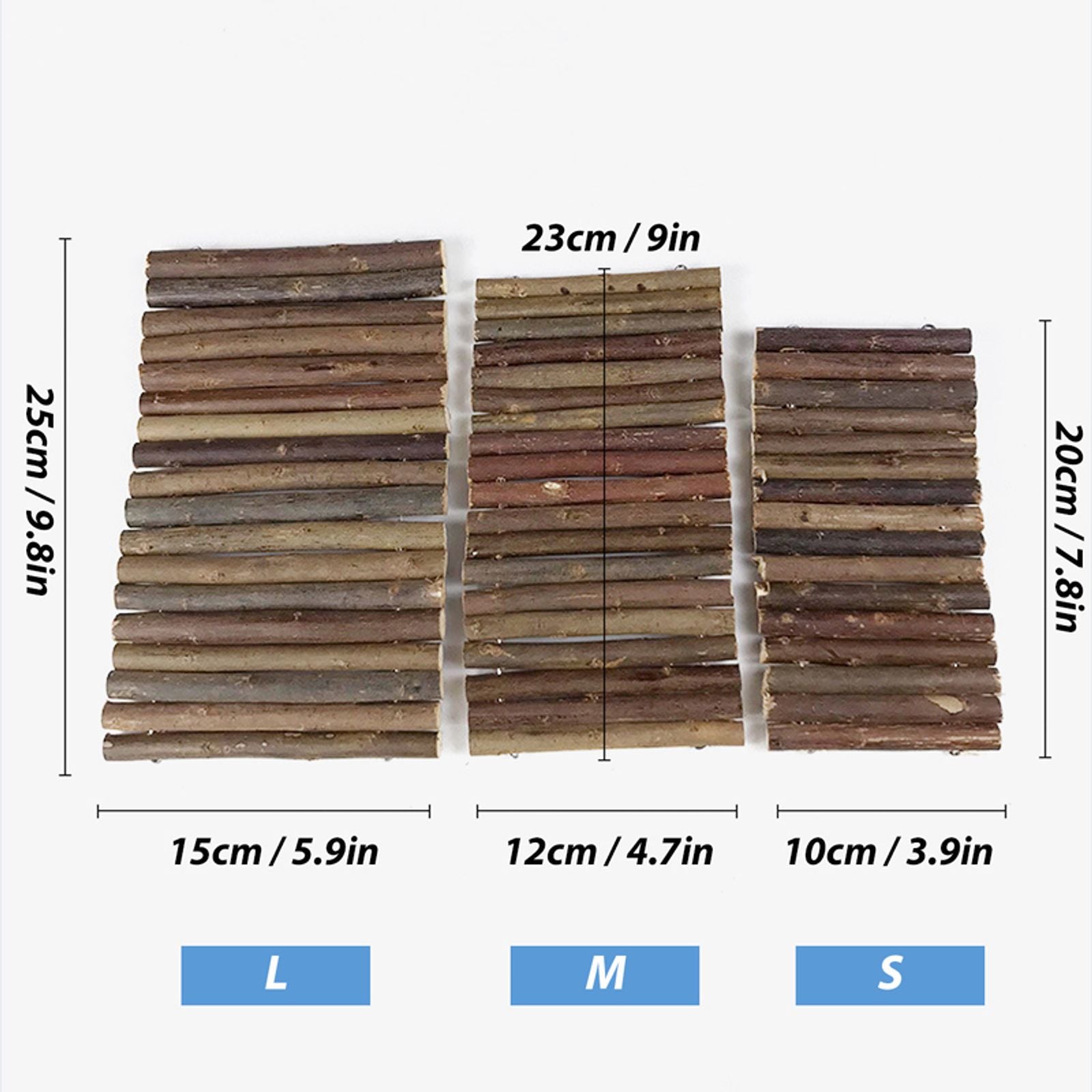 Willow Branch Pet Toy for Rabbits and Hamsters