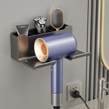 Wall-Mounted Hair Dryer Holder and Organizer