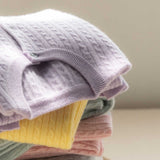 Women’s O Neck Long Sleeve Cable Knit Cardigan Sweater