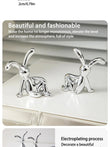 2PC Long-Eared Rabbit Ornaments for Home Decoration
