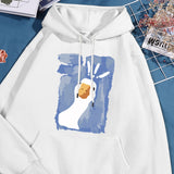 Graffiti Confusing Duck Men's Hoodie