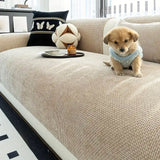 Minimalist Jacquard Anti-Slip Sofa Cover for All Seasons