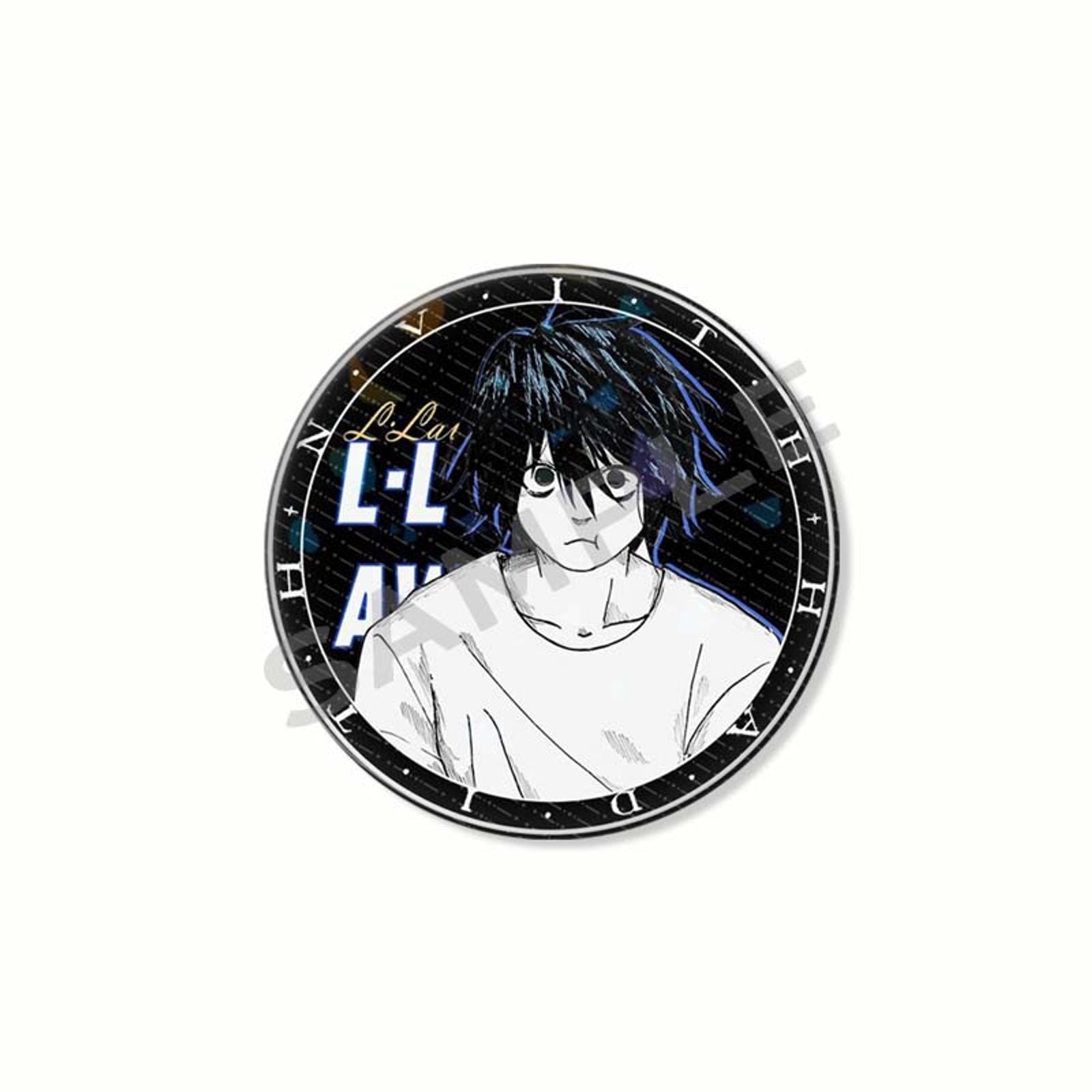 Classic Anime Death Note Button Pin - Yagami & Ryuk Brooch