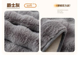 Thick Imitation Rabbit Fur Plush Sofa Slipcover