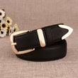 Women’s Genuine Leather Belt with Gold Buckle