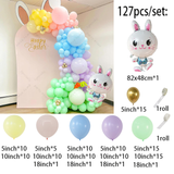 Cartoon Rabbit Foil Balloon Garland Kit for Easter