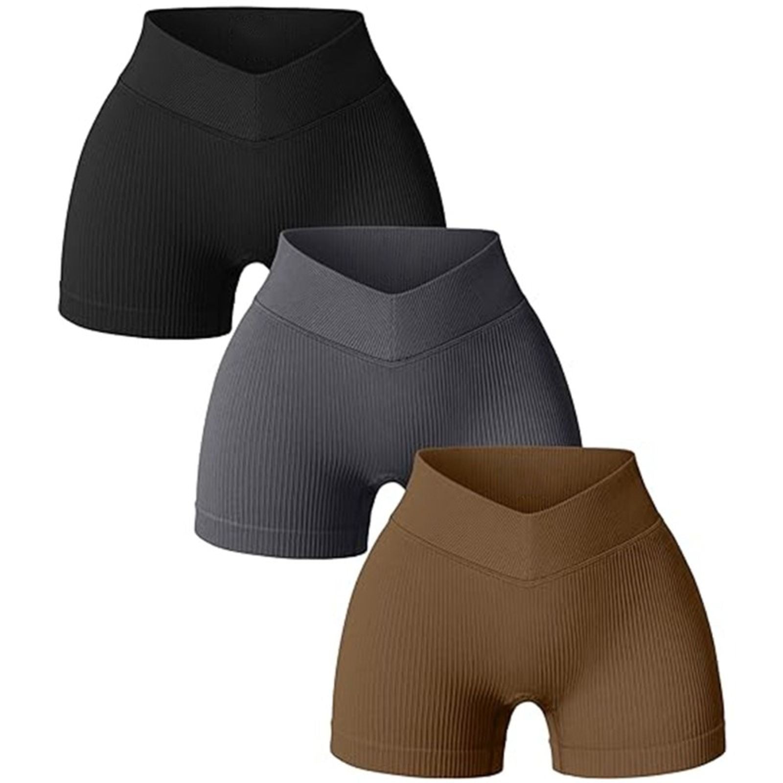 Women's High Waist Scrunch Butt Yoga Shorts