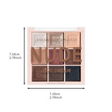 9-Color Matte & Shimmer Eyeshadow Palette - Soft Milk Tea Tones