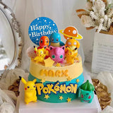Pokemon Cake Decoration Set with Pikachu and Pokeball