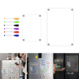 Clear Acrylic Magnetic Calendar - Reusable Dry Erase Board