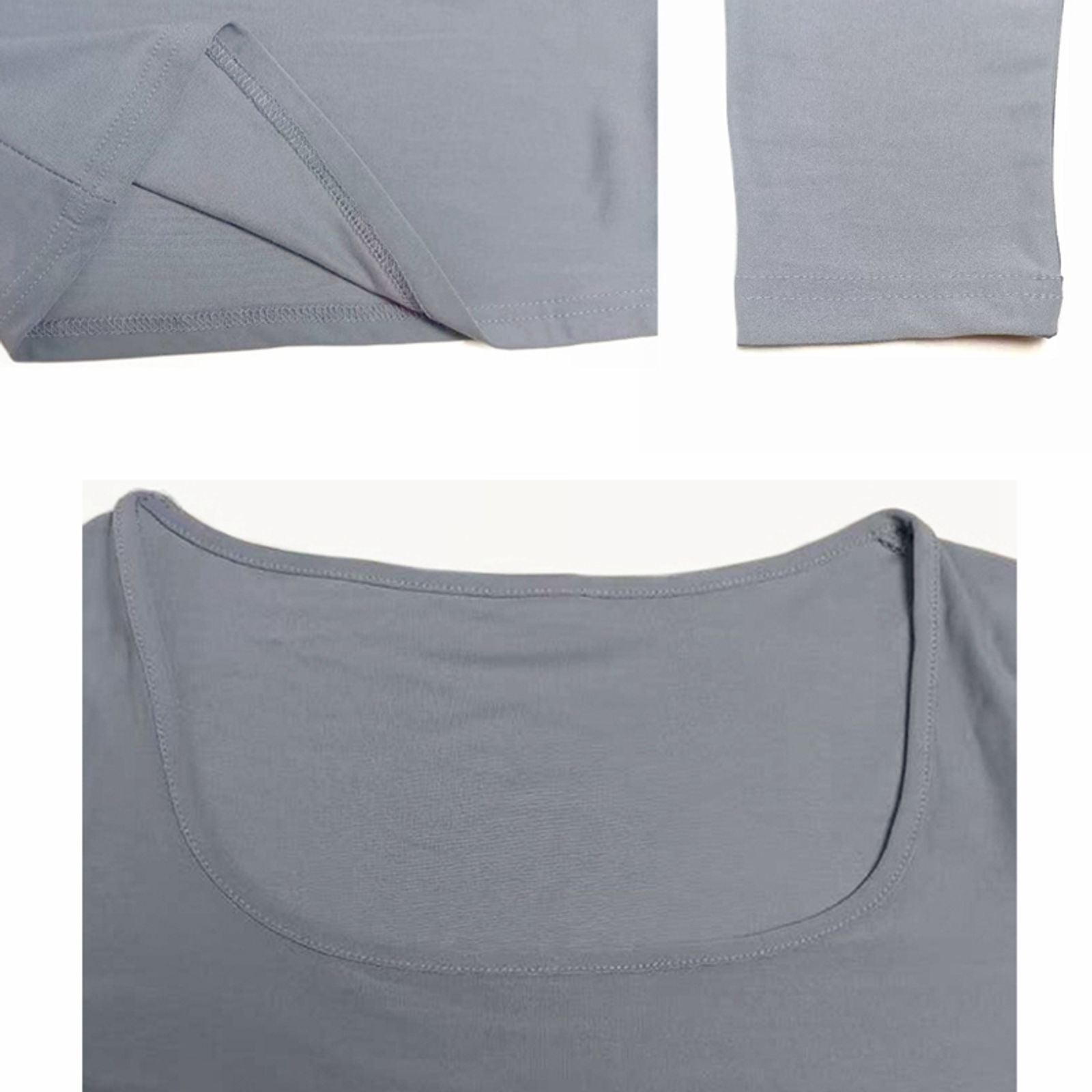 Women’s Slim Fit Long Sleeve T-shirt with Square Collar