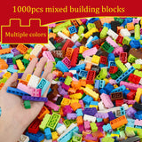 1000 Pieces Creative Building Blocks Set with Base Plate