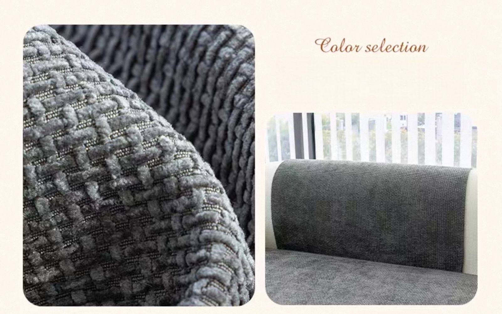 Minimalist Jacquard Anti-Slip Sofa Cover for All Seasons