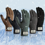 Winter Knitted Touchscreen Gloves for Men