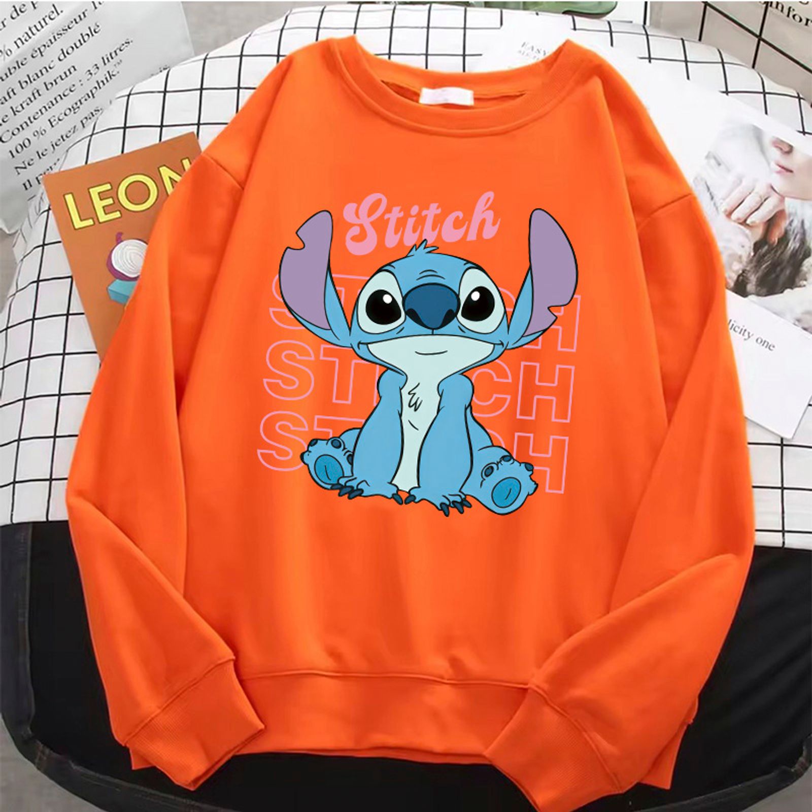 Women's Cartoon Angel Hoodie - Casual Crew Neck Sweatshirt