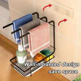 Wall Mounted Kitchen Dish Cloth Holder and Drying Rack