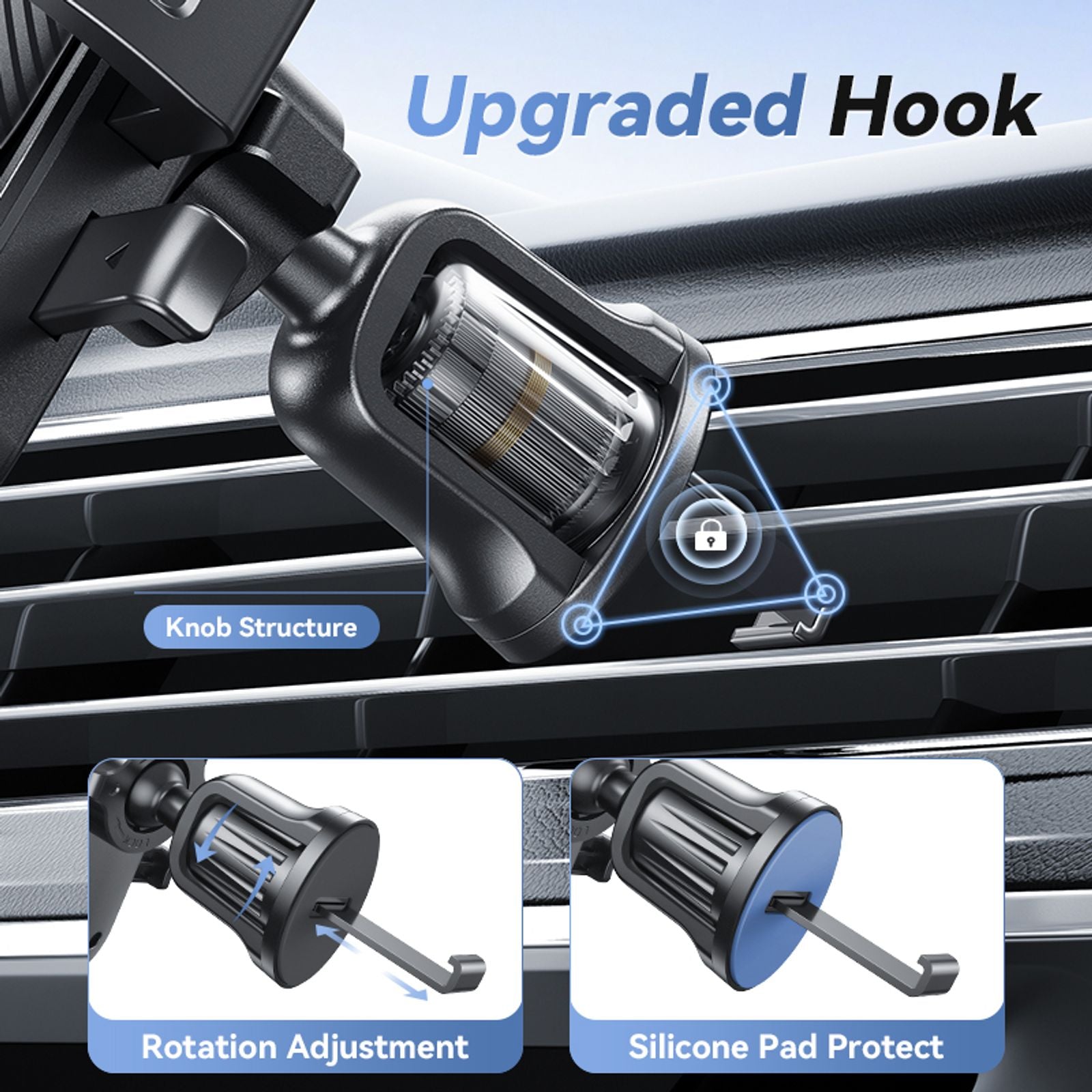 Universal Car Air Vent Phone Holder Mount - 360 Rotation