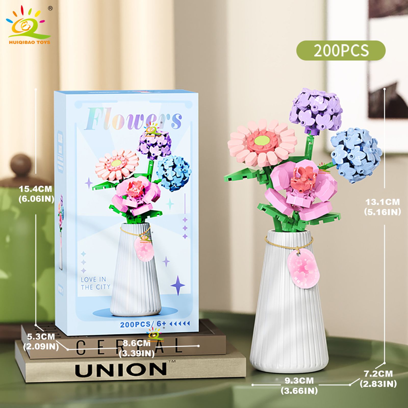 Eternal Flower Bouquet Building Block Model