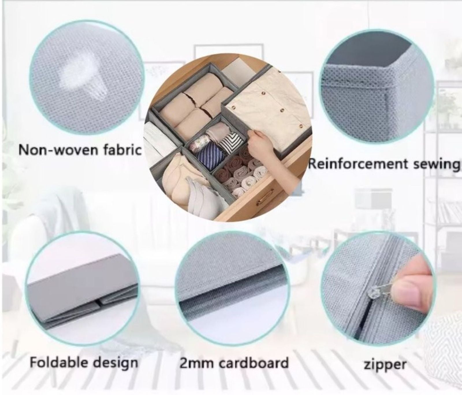 Drawer Storage Organizers for Clothes and Accessories