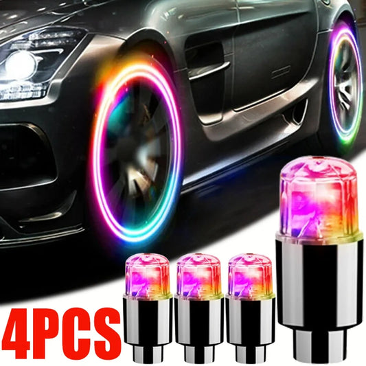 Universal LED Tire Lights for Cars and Bicycles