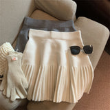 Korean Sweet Pleated Mini Skirt for Women