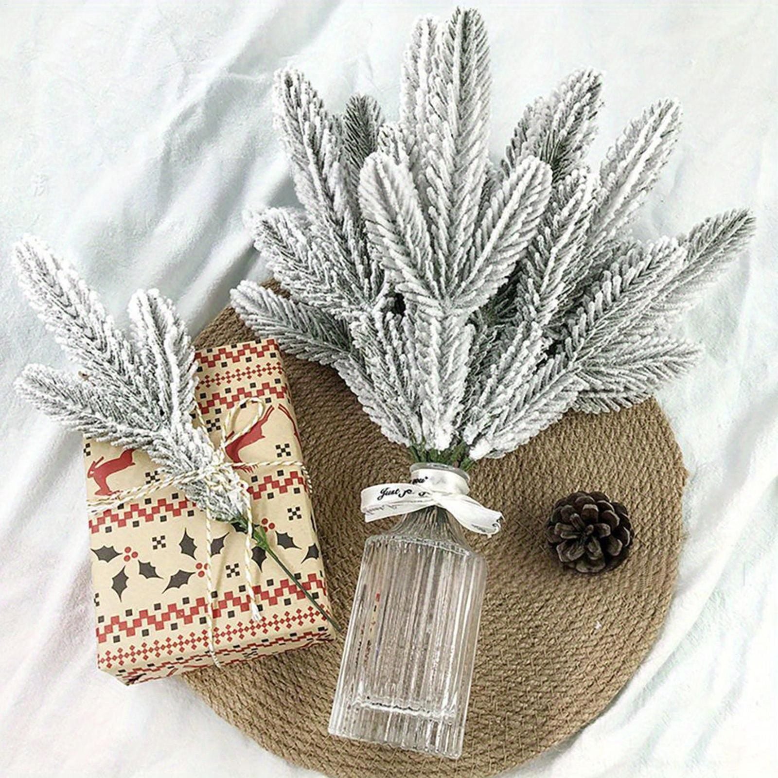 10 Pieces Reusable Christmas Pine Branches for Winter Decor