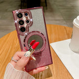 Luxury Clear Glitter MagSafe Case for Samsung Galaxy S22/S25