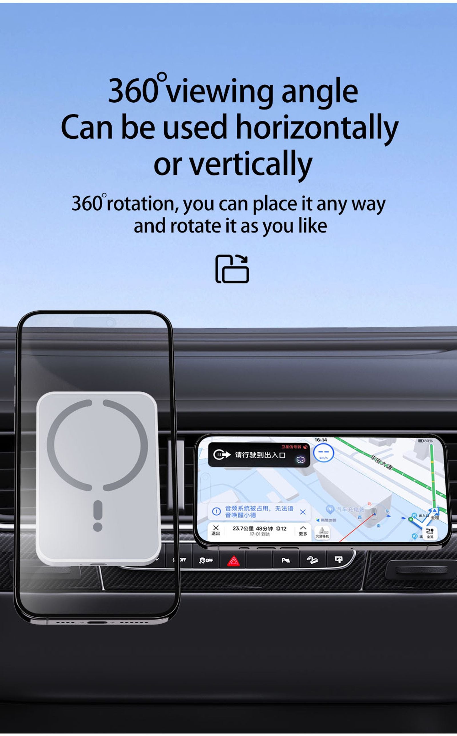 15W Magnetic Wireless Charger for iPhone 12-16 Pro Max