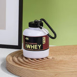 Mini Portable Protein Powder Bottle with Keychain Funnel