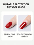 15ml Long Lasting Clear Rubber Top Coat Nail Polish