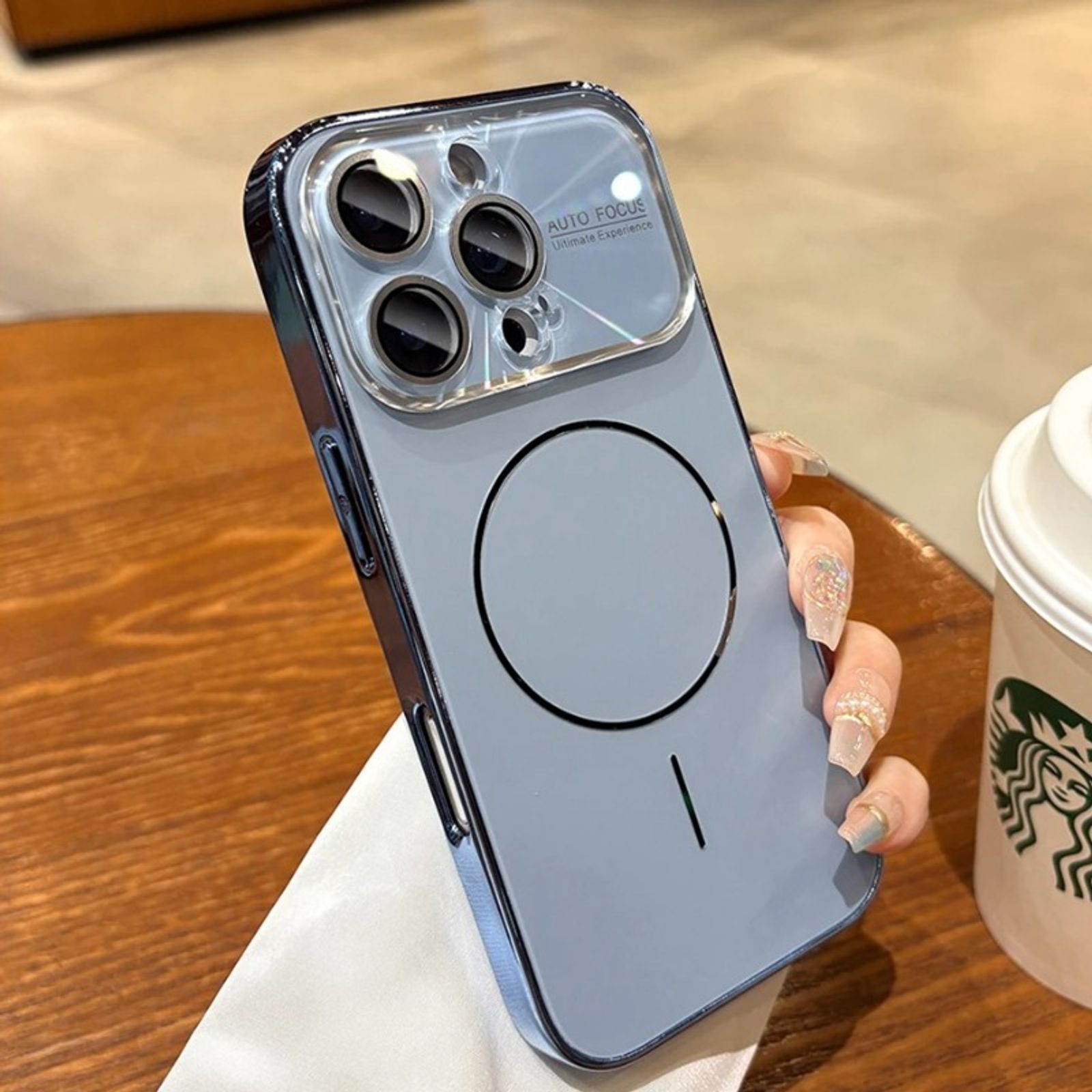 Luxury Laser Camera MagSafe Cover for iPhone 17/16/15/13