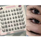 Self-Adhesive Fluffy Cluster Eyelashes for Daily Makeup