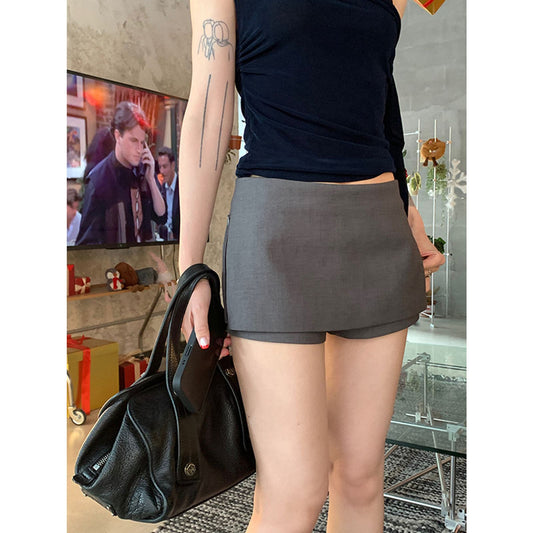 Fashionable A-Line Suit Skirt Pants for Women
