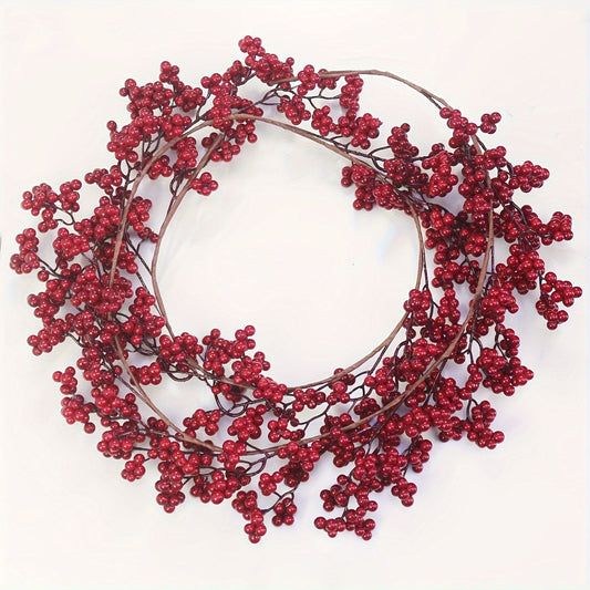 190cm Artificial Cranberry Vine for Festive Decor