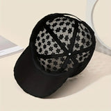 Stylish Lace Baseball Cap - Breathable Snapback Hat for Adults