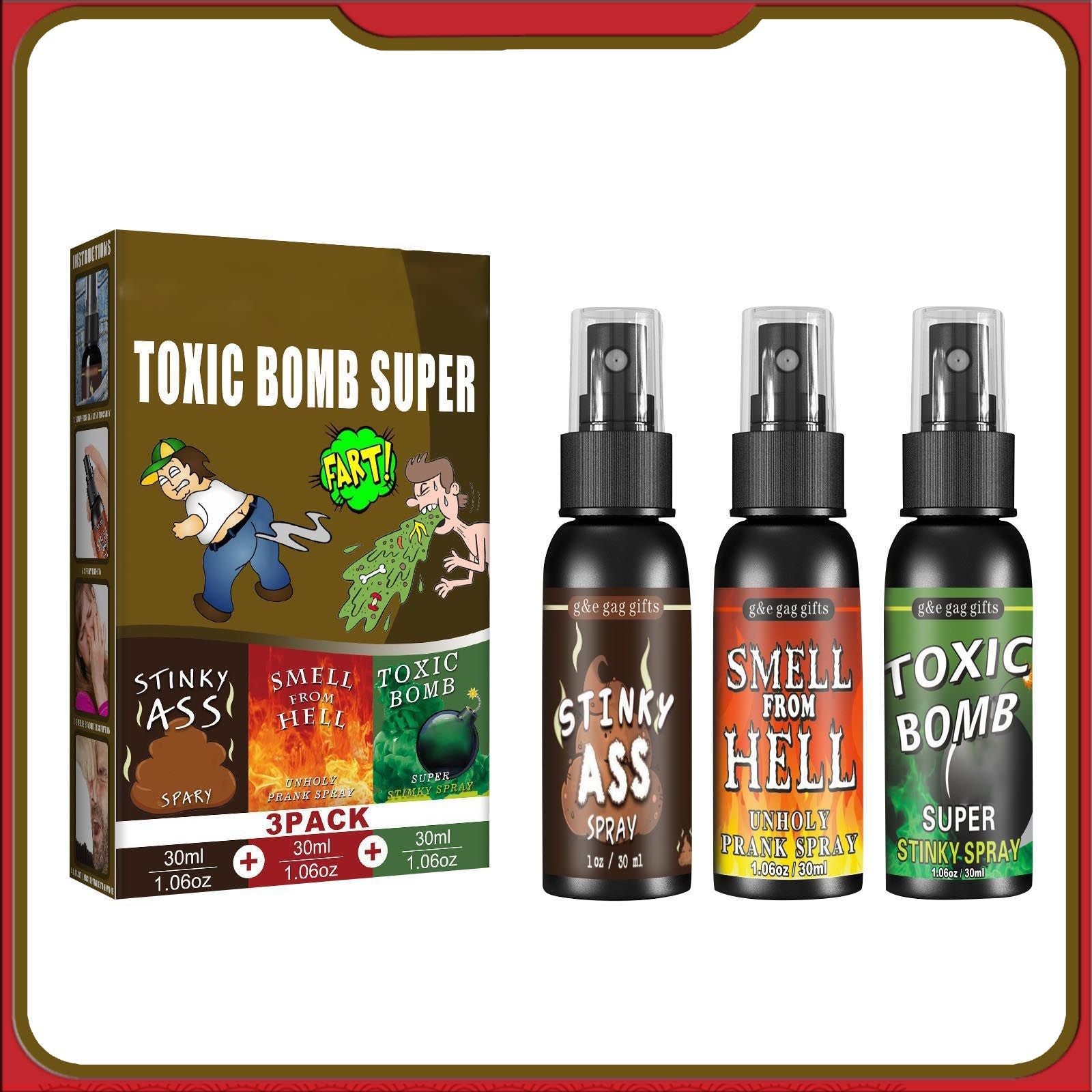 30ml Prank Fart Spray - Extra Strong Smelly Gag Gift