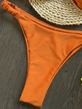 Sexy 3D Flower Bikini Set - V Wire Underwired Swimsuit