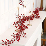 190cm Artificial Cranberry Vine for Festive Decor