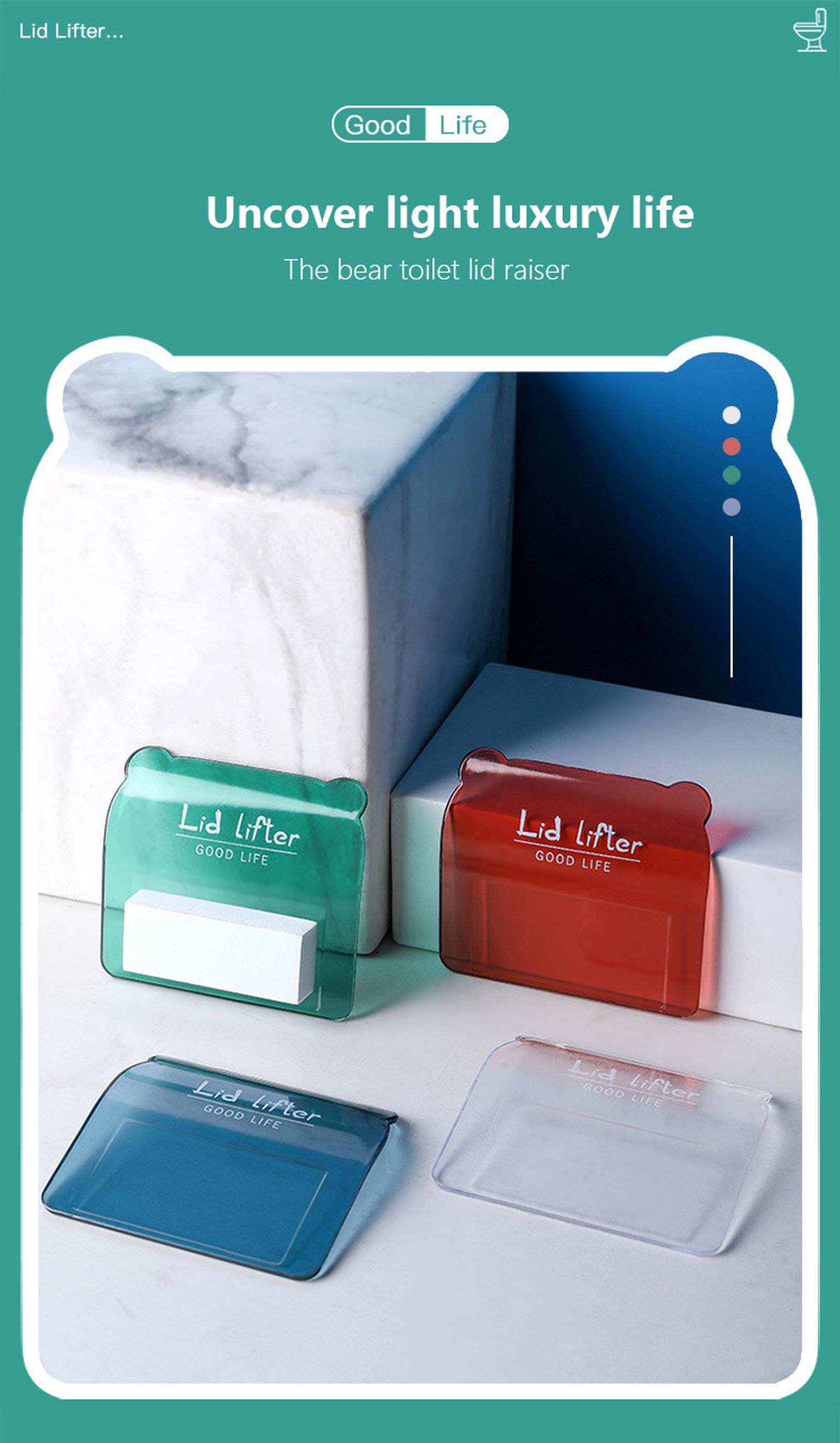 Toilet Lid Lifting Device