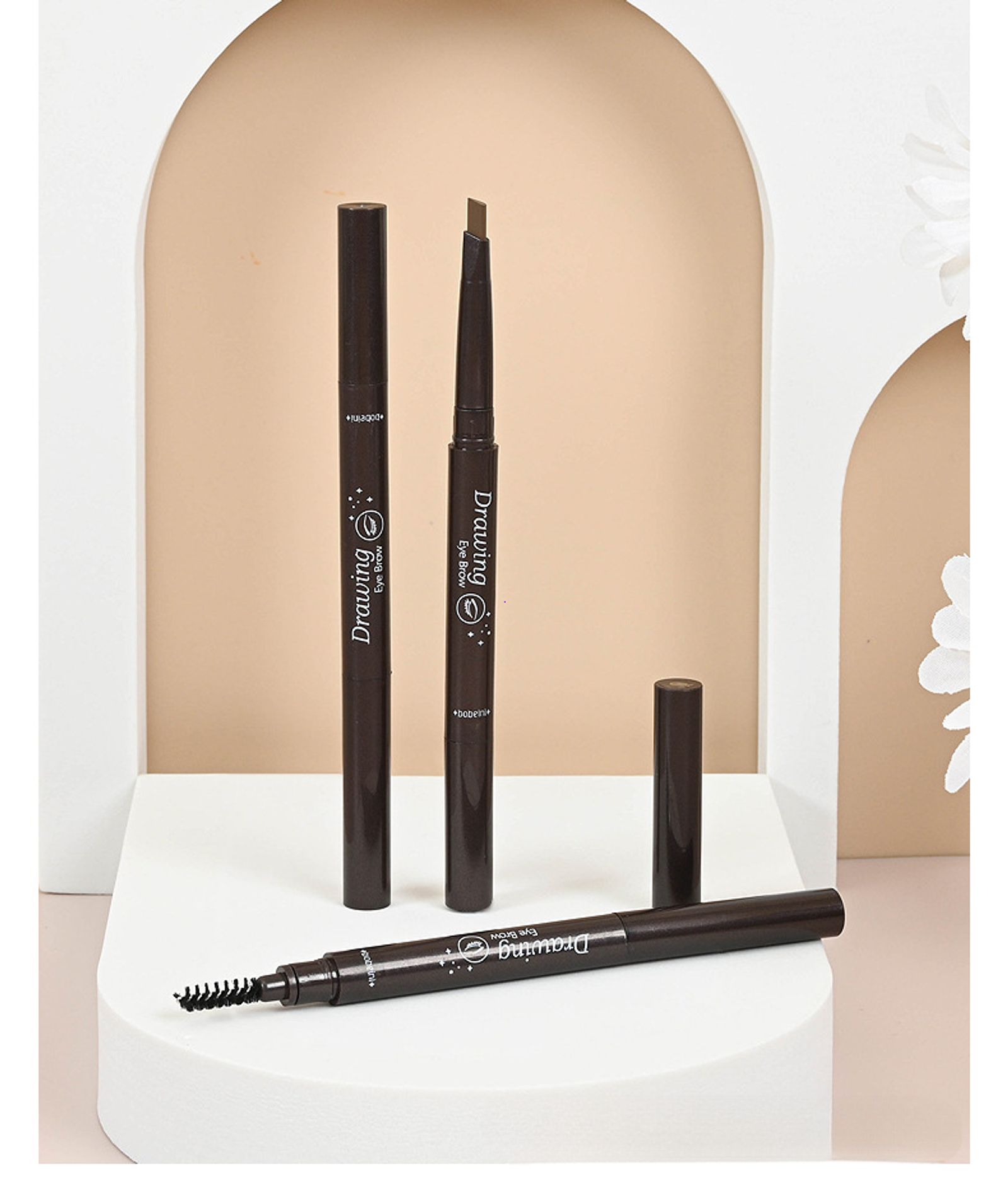 2 in 1 Waterproof Eyebrow Pencil - Long Lasting & Easy to Use